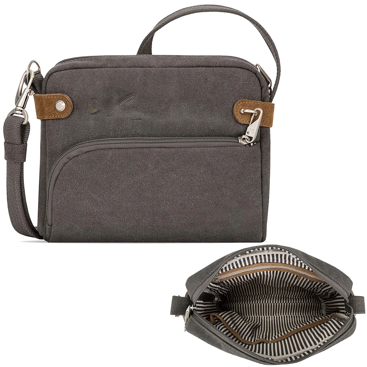Canvas Oil wax cross-body outdoor leisure bag 3