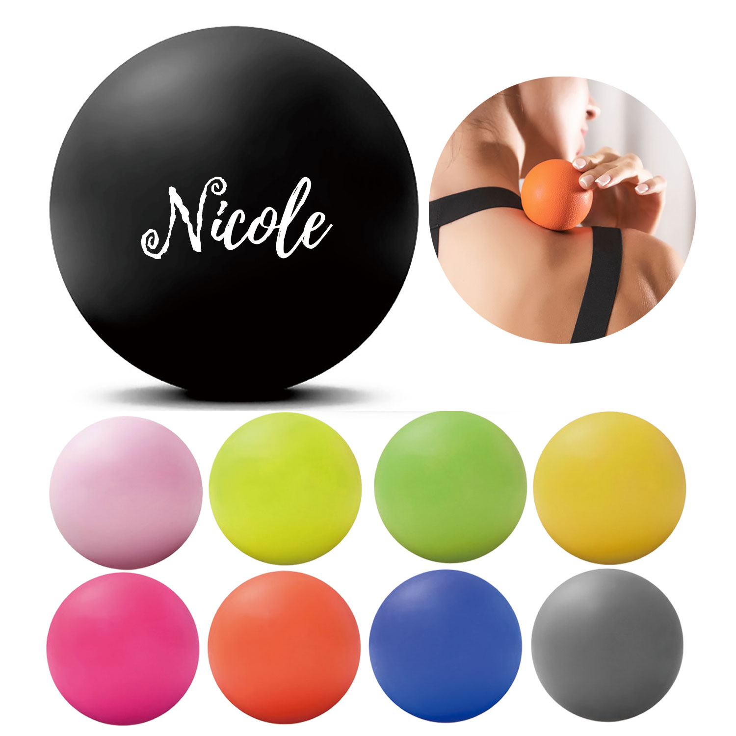 Food Grade Silicone Yoga Massage Ball 3