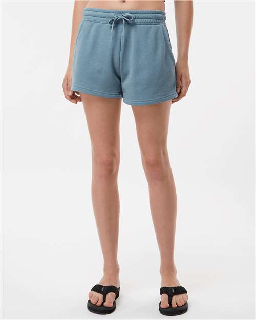 Women's Lightweight California Wave Wash Fleece Shorts - PRM20SRT 34
