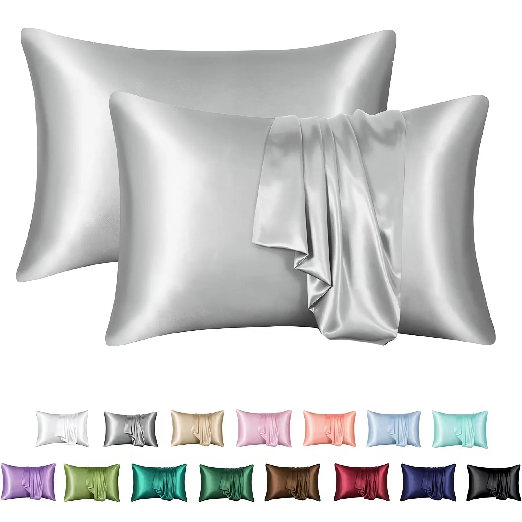 Satin Pillowcase for Hair and Skin 4