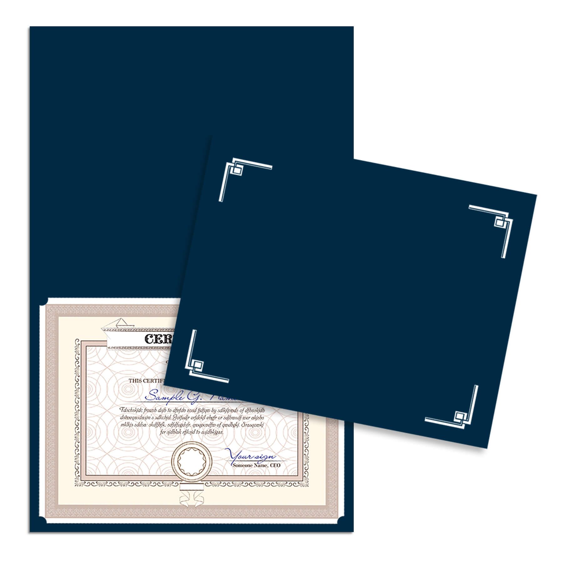 Linen Certificate Holder 4