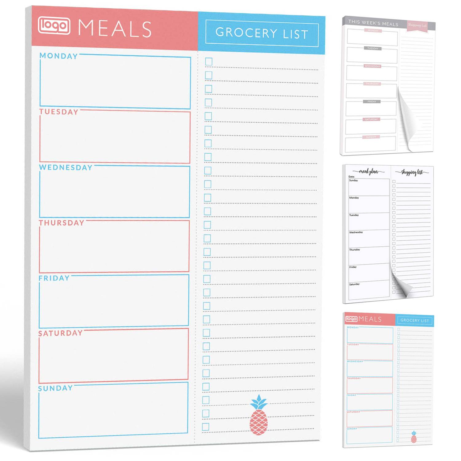Weekly Daily Meal Shopping Grocery Planning Pad 2
