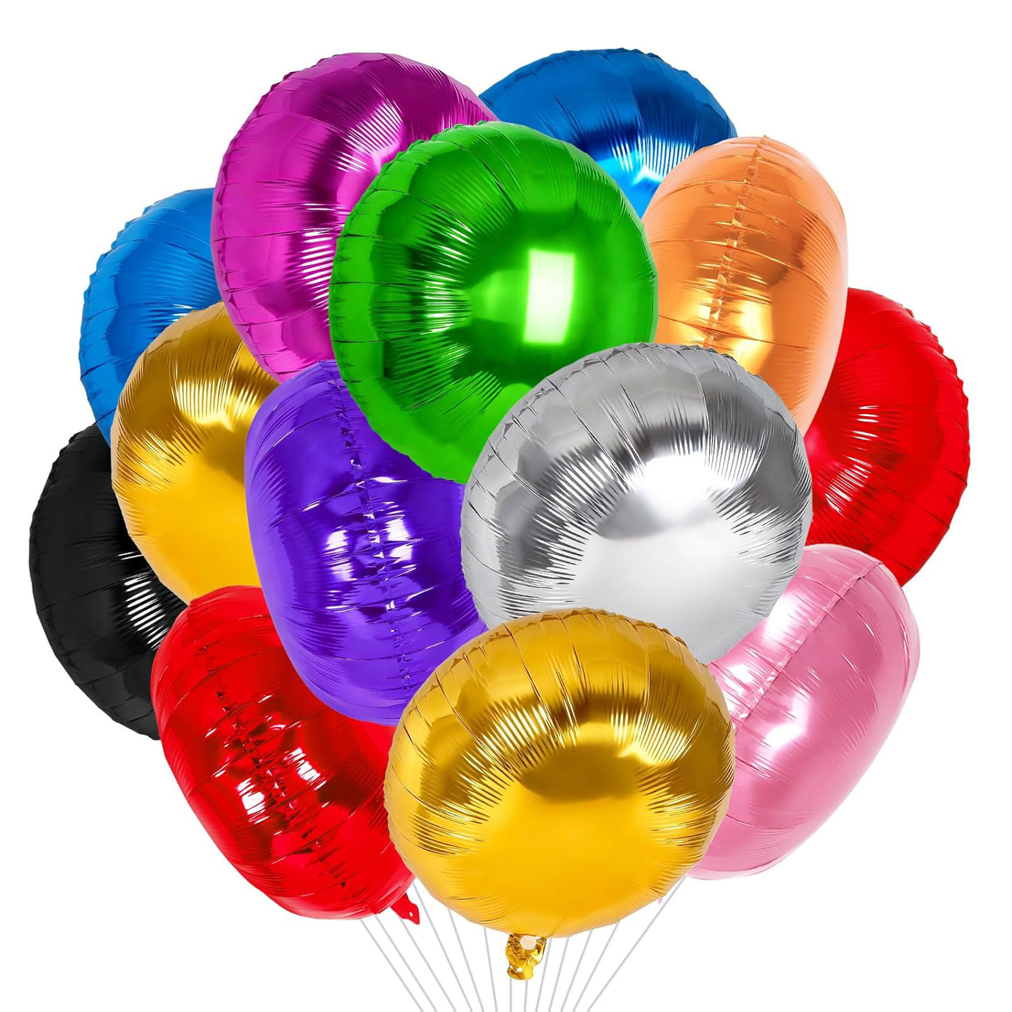 18 Inch Large Shiny Colorful Foil Balloons 3