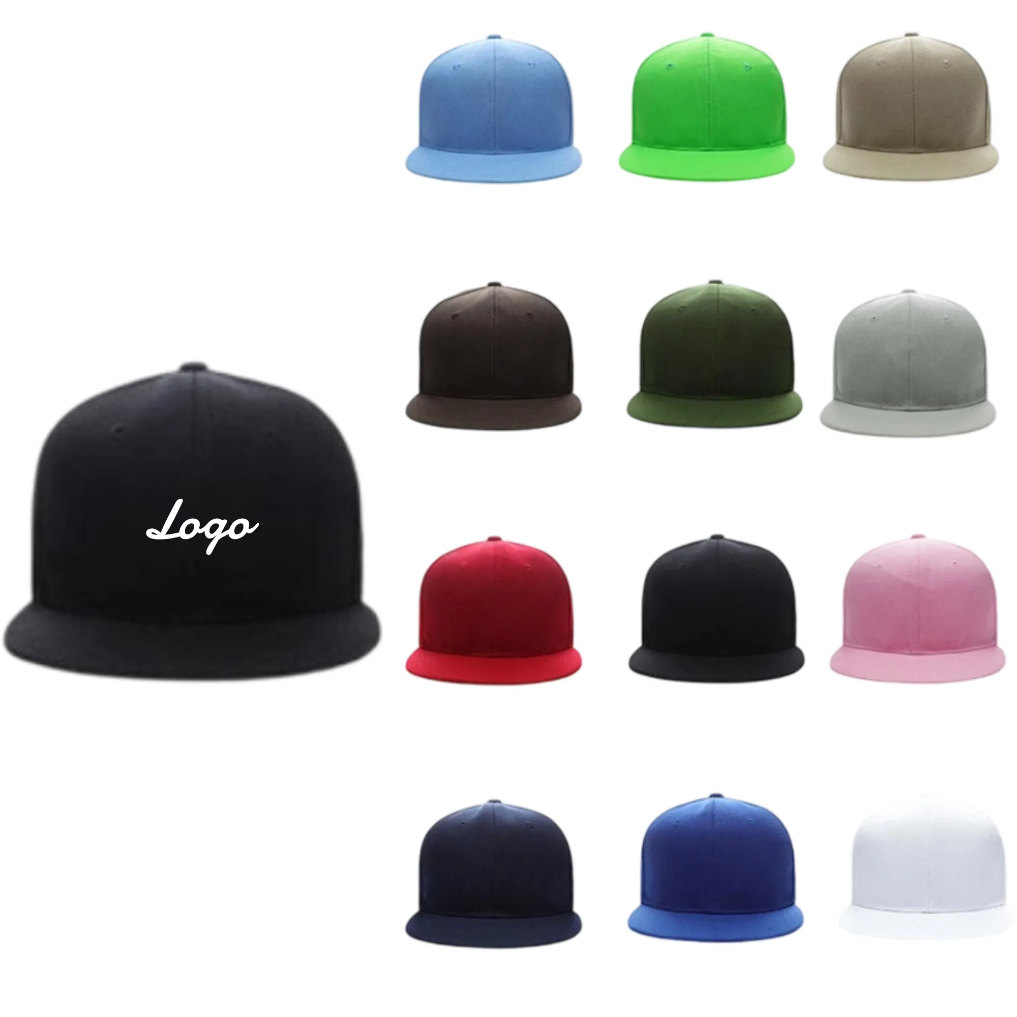 Colorful Flat - Brim Custom - Logo Snapback Caps