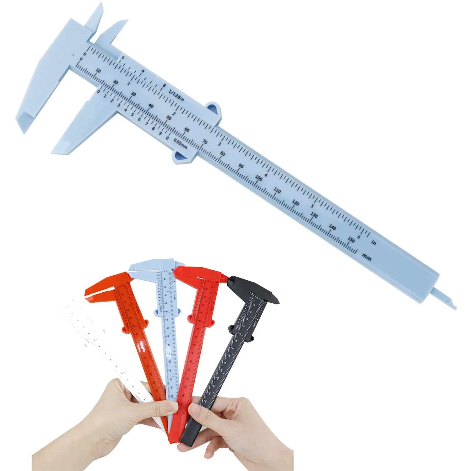 Plastic Vernier Caliper Gauge Measuring Tool 4