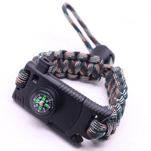 Survival Paracord Bracelet With SOS LED Light 7
