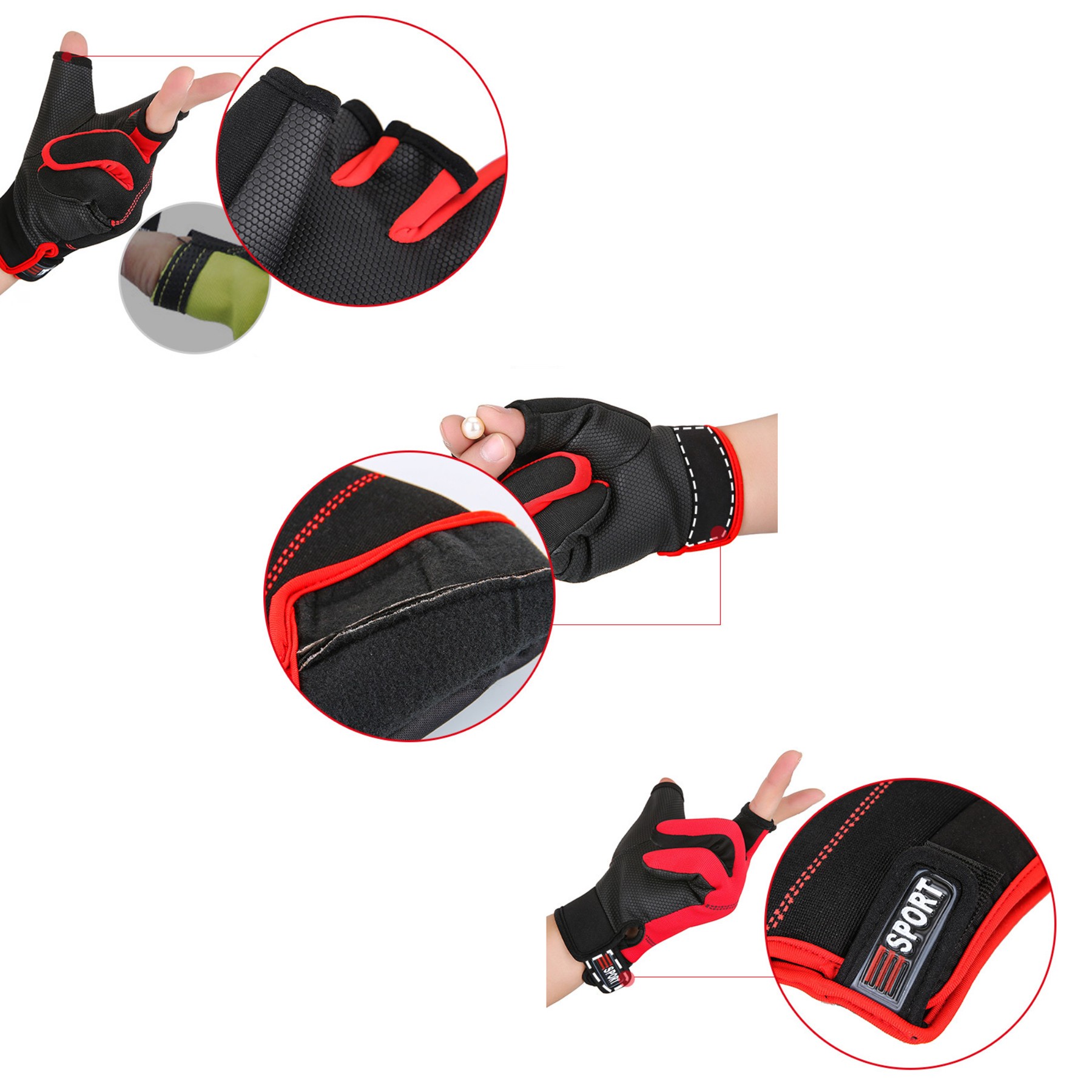 Winter 3-Cut Finger Sleeves Touchscreen Gloves 3