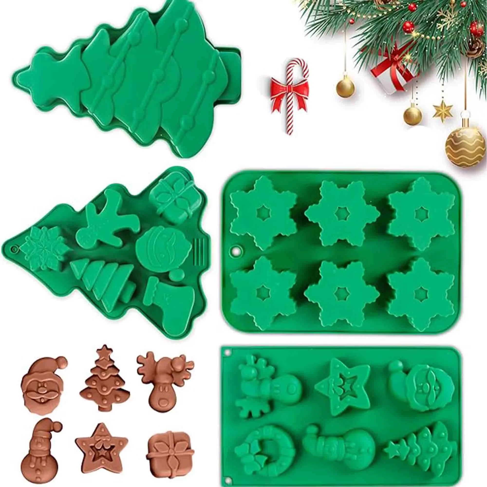 DIY Silicone Christmas Chocolate Baking Mold 5