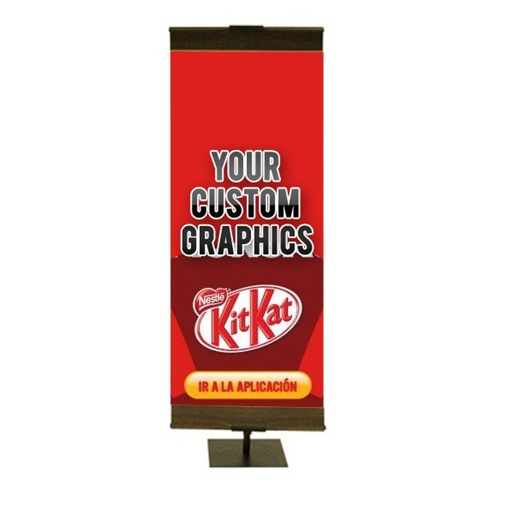 Banner Stand Small w/ Square Base-Single Sided 2