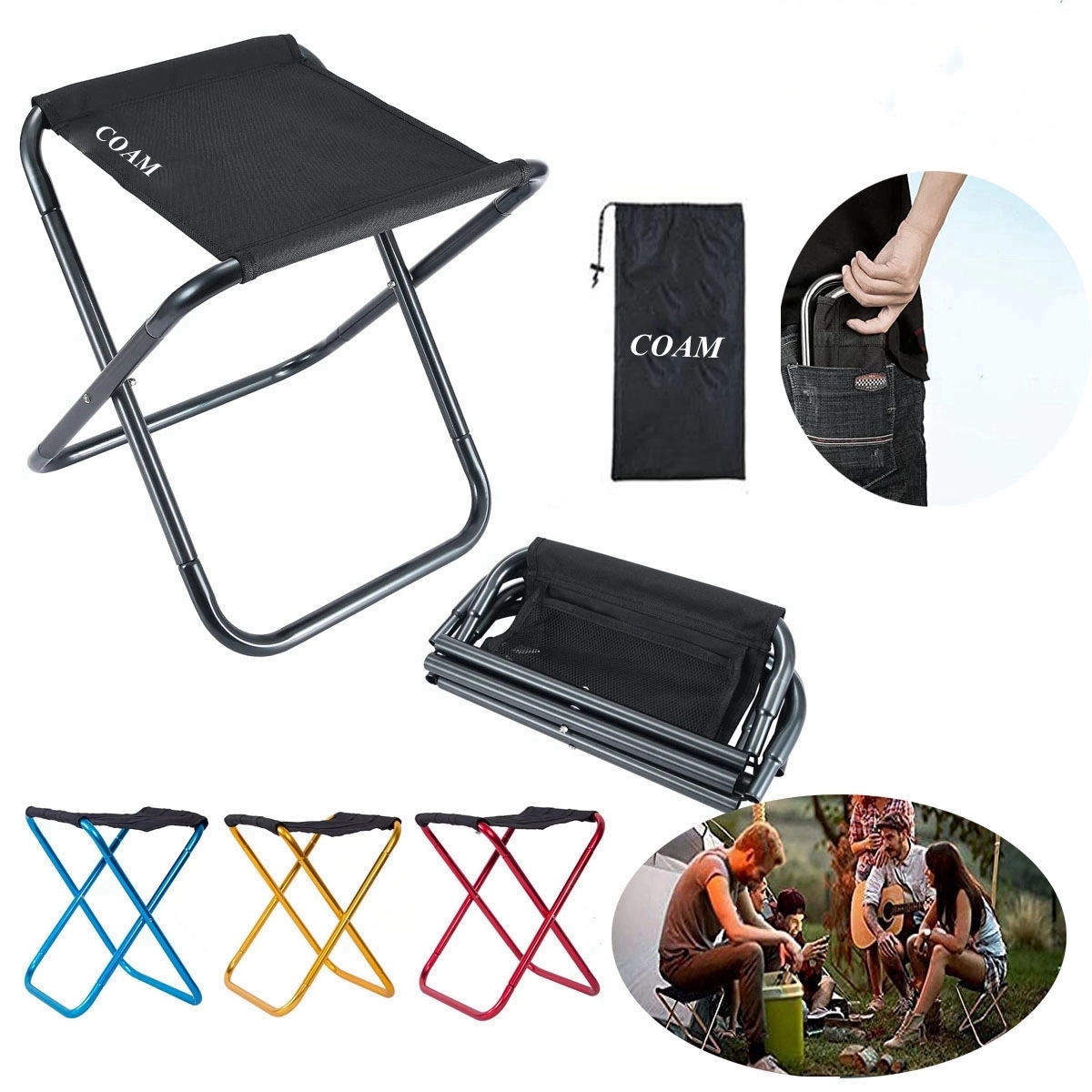 Ultralight Portable Folding Camping Stool 1