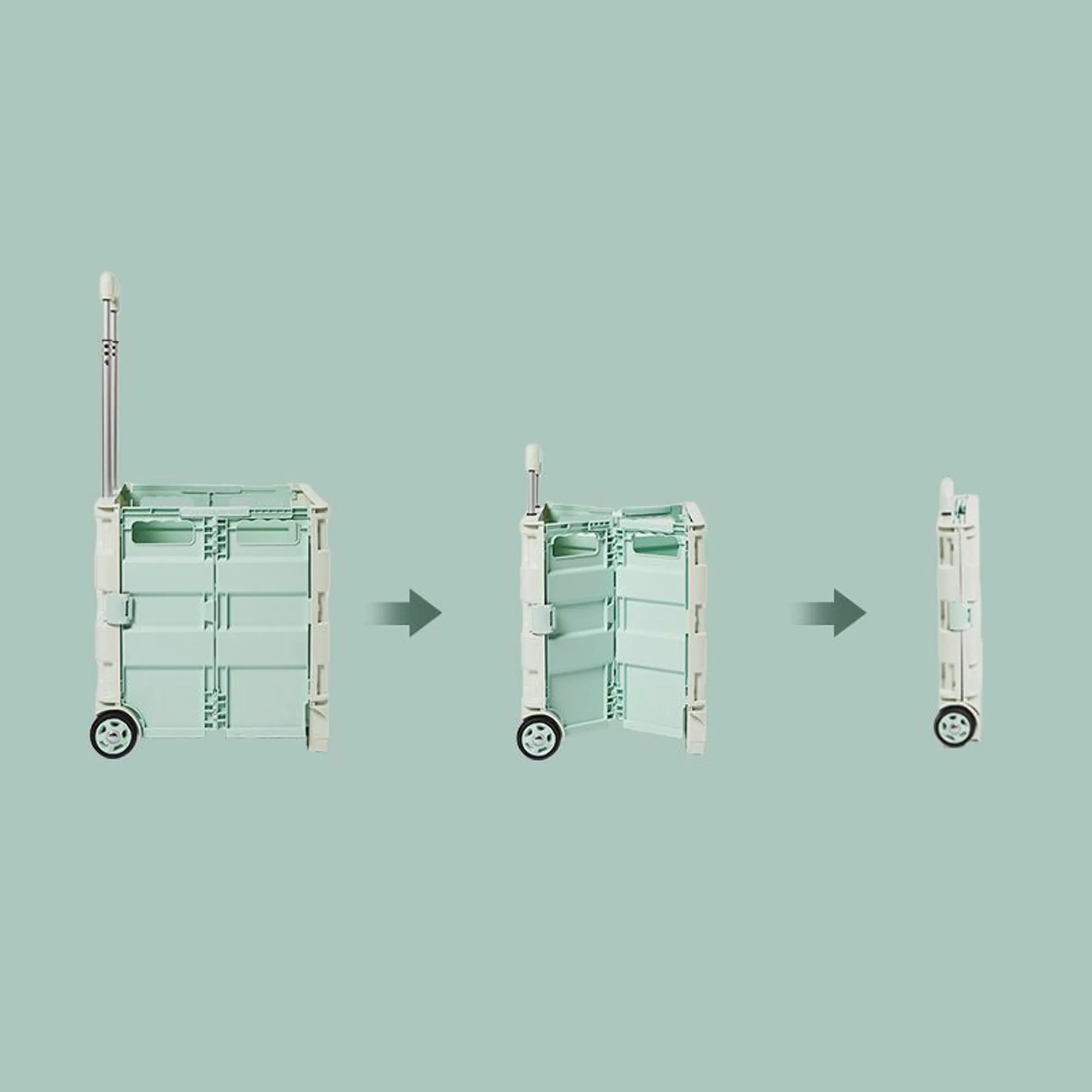 Foldable Portable Shopping Cart 45L&65L 4