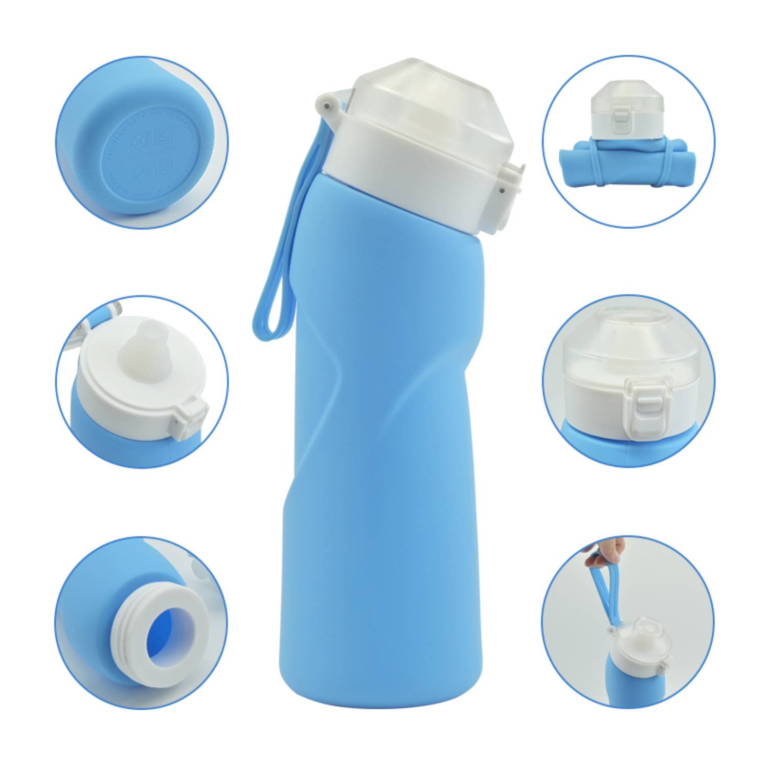 Eco-friendly Collapsible Water Bottle, 23.6 oz. 2