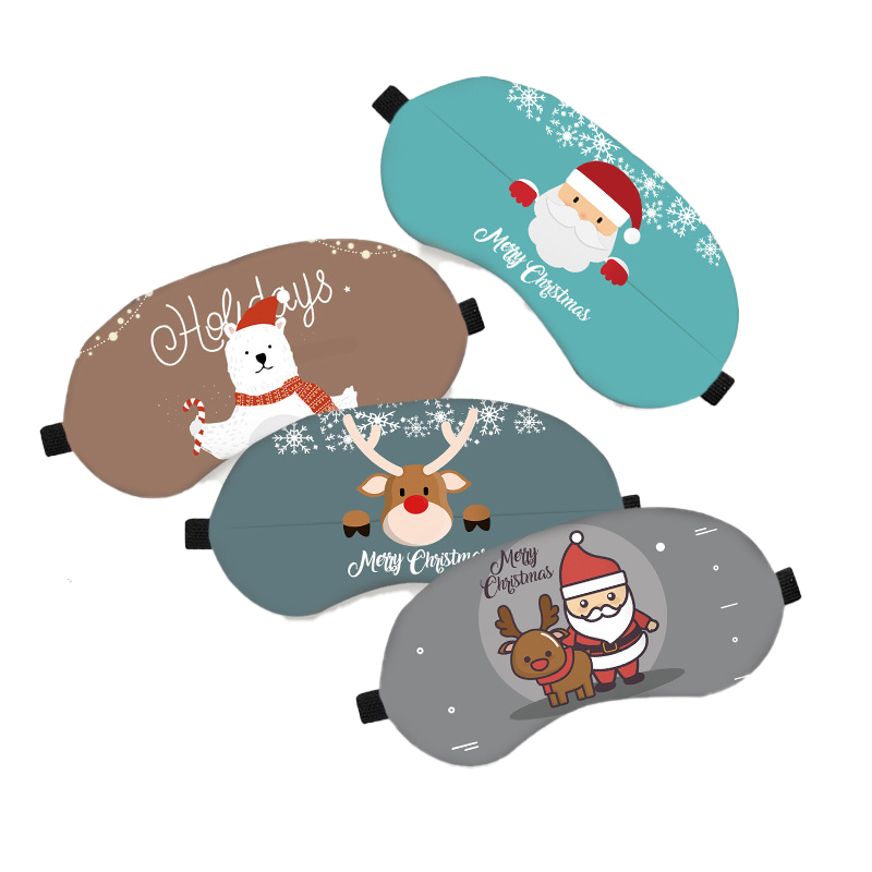 Christmas Sleeping Polyester Blindfold / Eye Mask 2