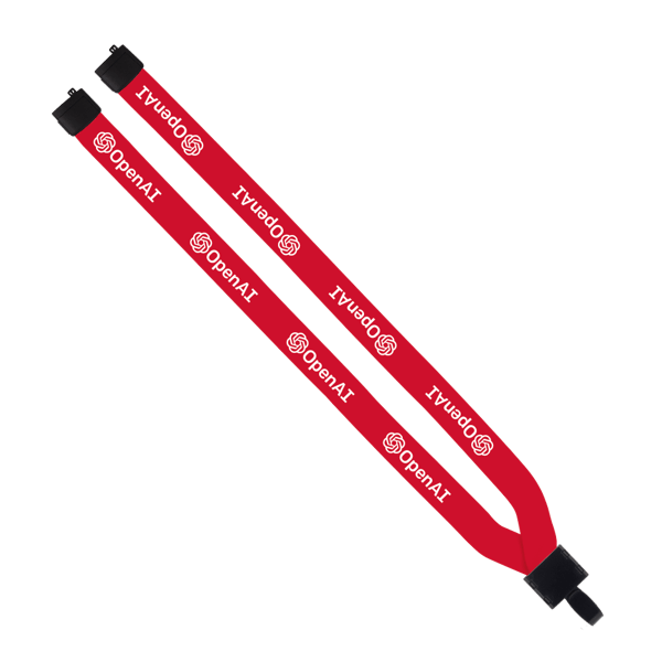 3/4" Polyester Lanyard with Non-Swivel Plastic Hook 86
