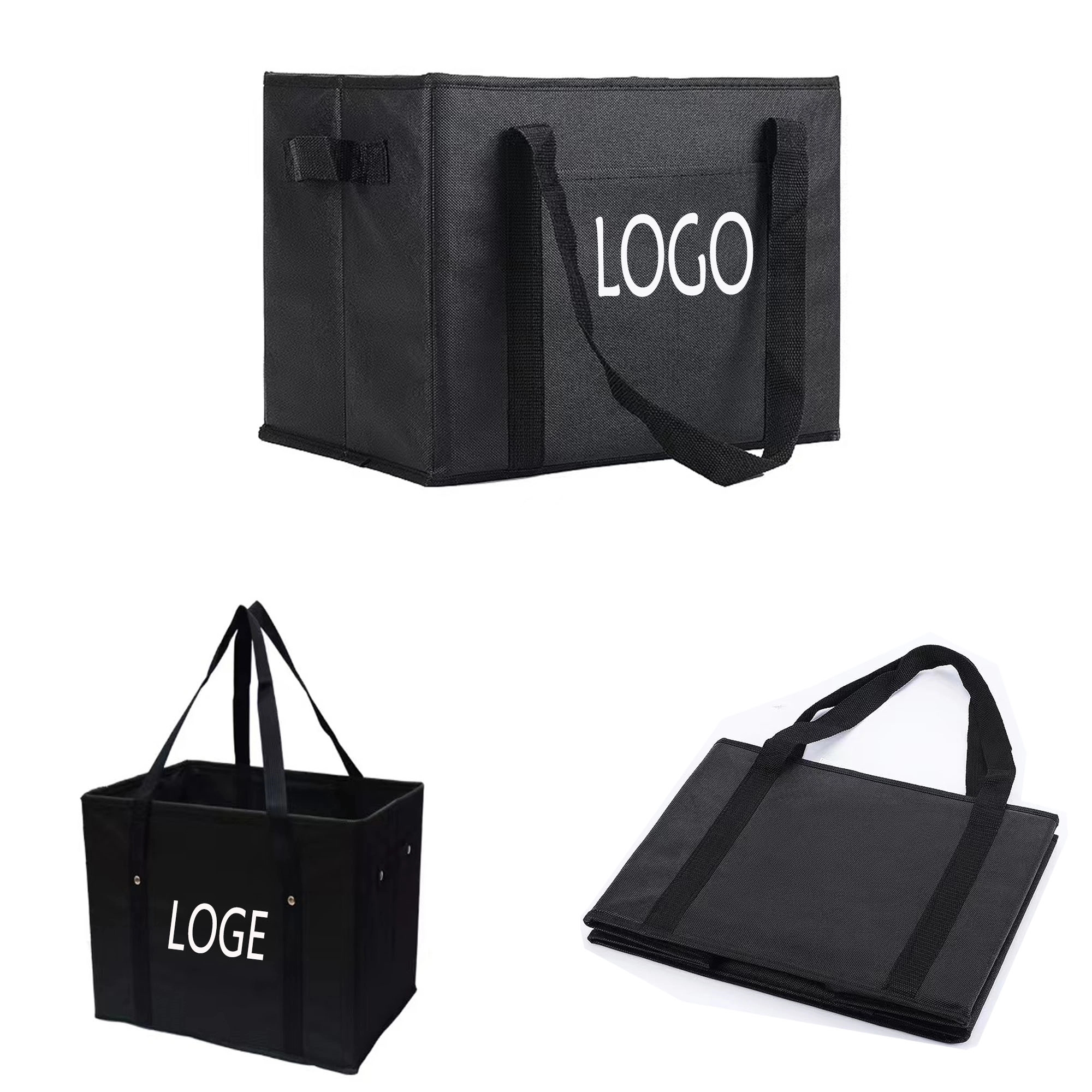 Reusable Non Woven Collapsible Shopping Box  MOQ 100PCS 1