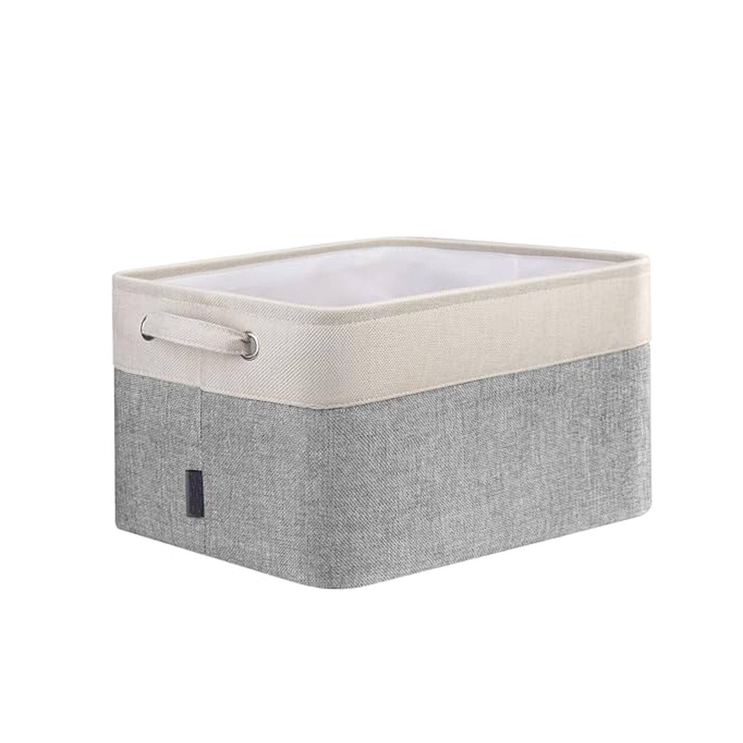 Foldable Linen Fabric Storage Bins for Toys Clothes 3