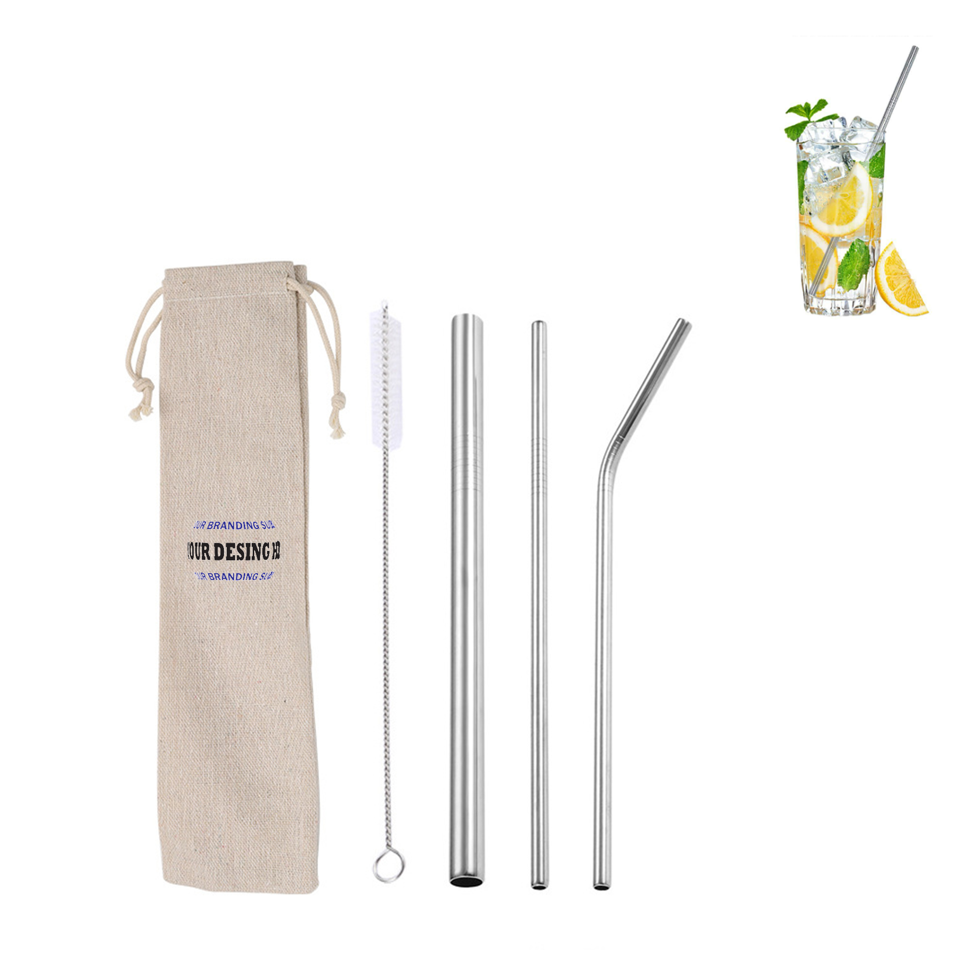 Clean Reusable Taste Metal Straw 3