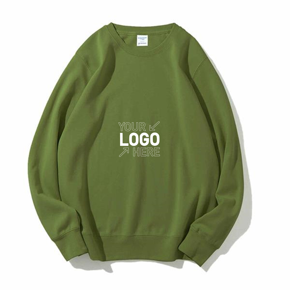Crewneck Cotton&Polyester Fleece Sweatshirts, custom hoodie or sweatshirt with logo imprint 8