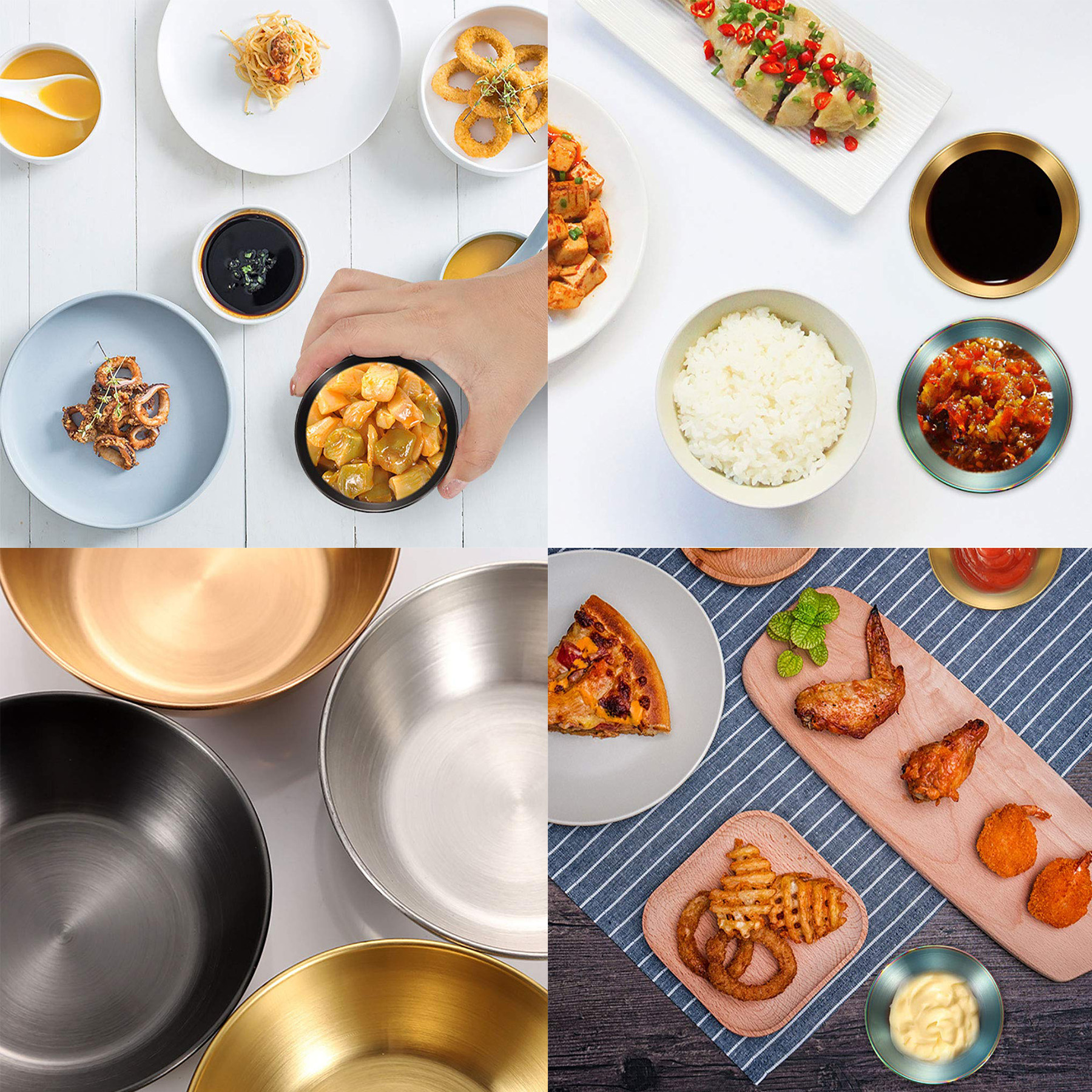 Stainless Steel Sauce Dishes 2