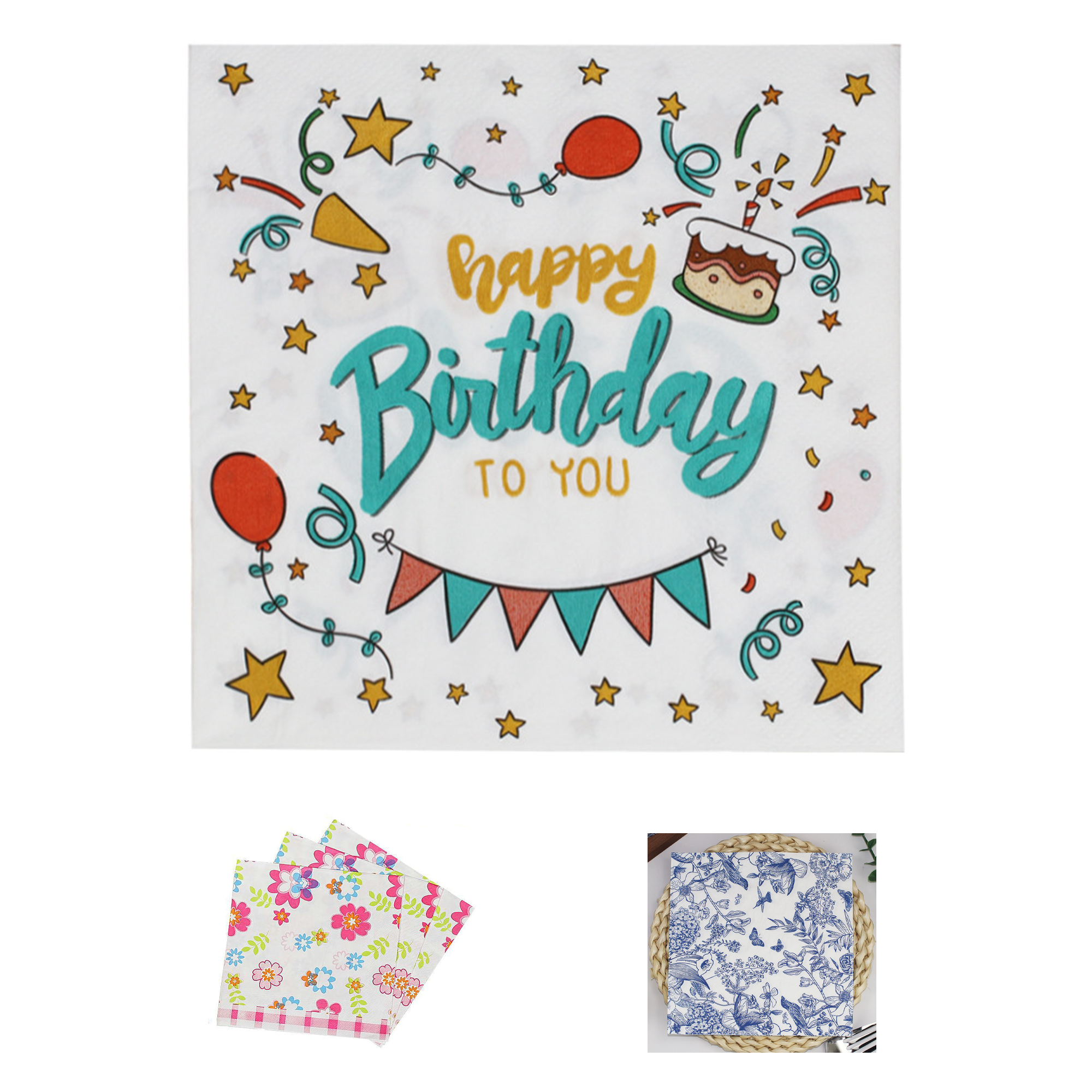 Personalized Full-Surface Printed 2-Ply Drink Napkins 2