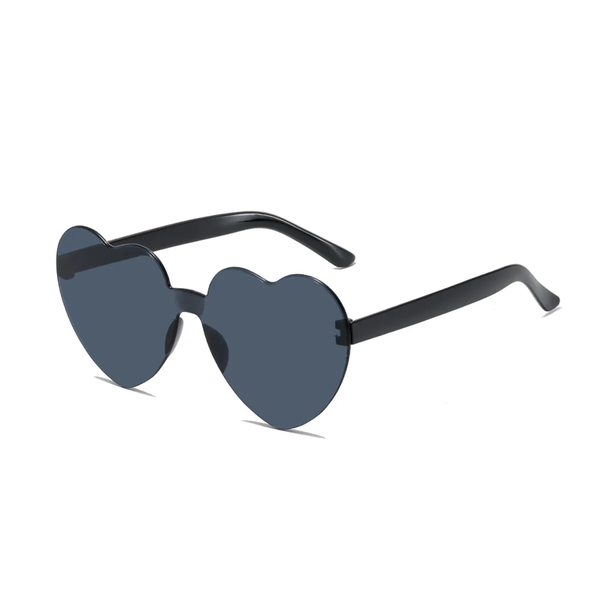 Heart Shaped Rimless Sunglasses 2