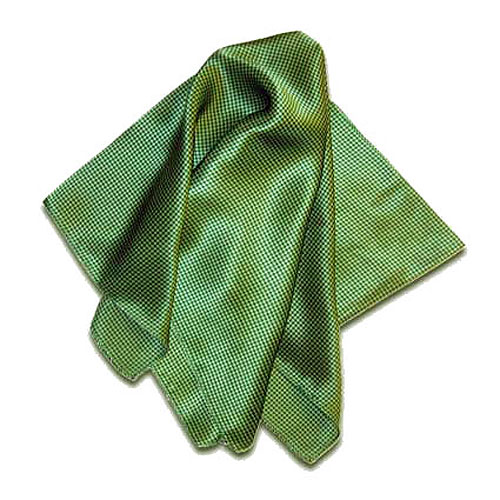 Green Carlton Silk Scarf - 21"x21" 2