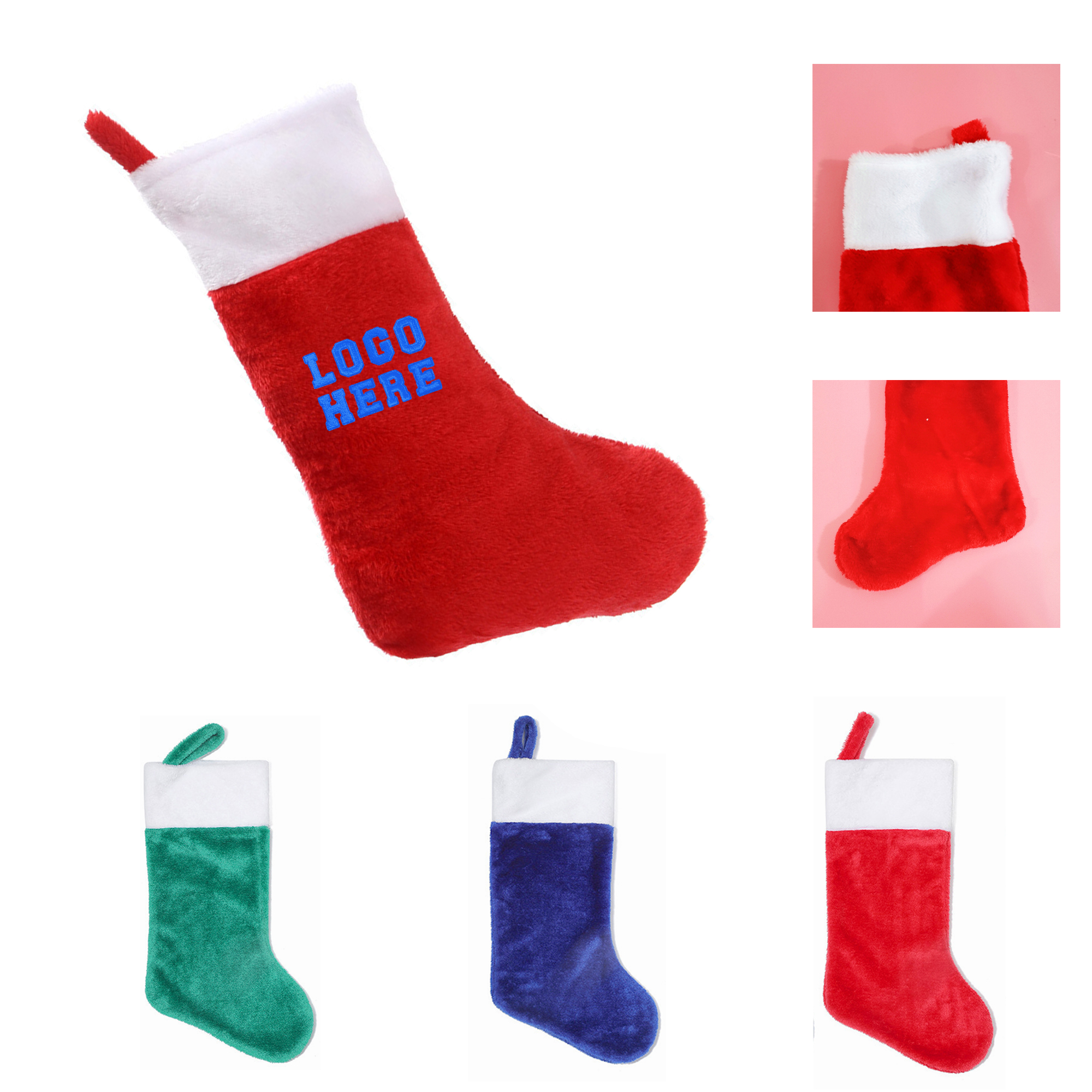 Large Christmas Stocking Holiday Ornament 2