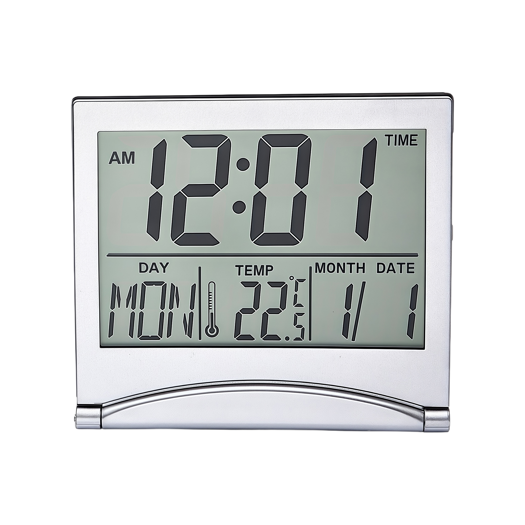 Ultra-Thin Folding Electronic Calendar Alarm Clock with Backlight 2