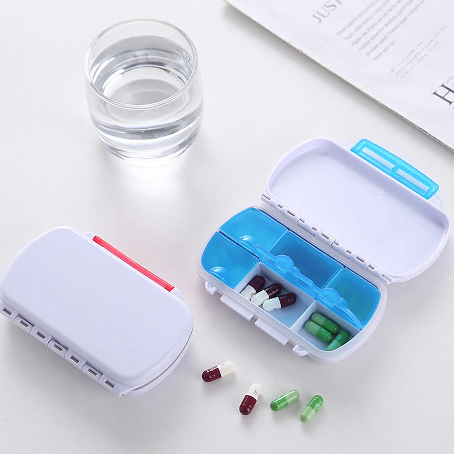 Portable Pill Box With Independent Compartments 5