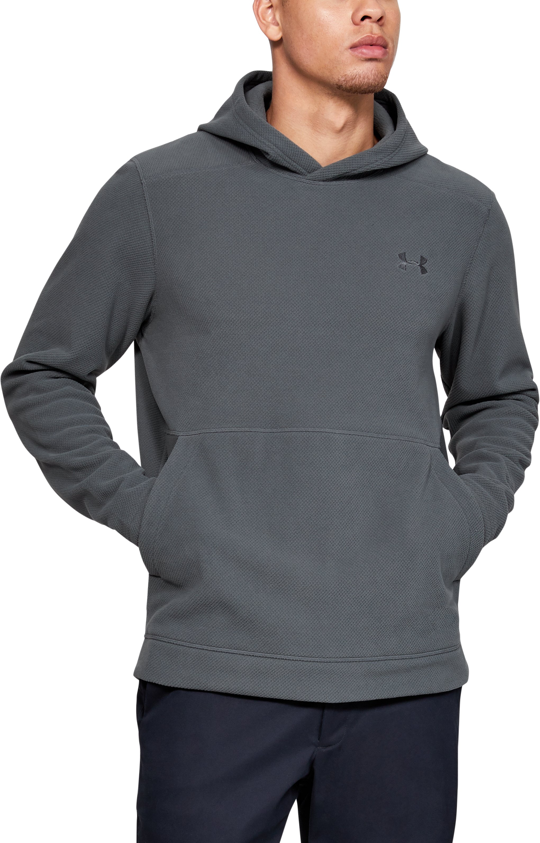 Men's UA OffGrid Fleece Hoodie, custom hoodie or sweatshirt with logo imprint 6