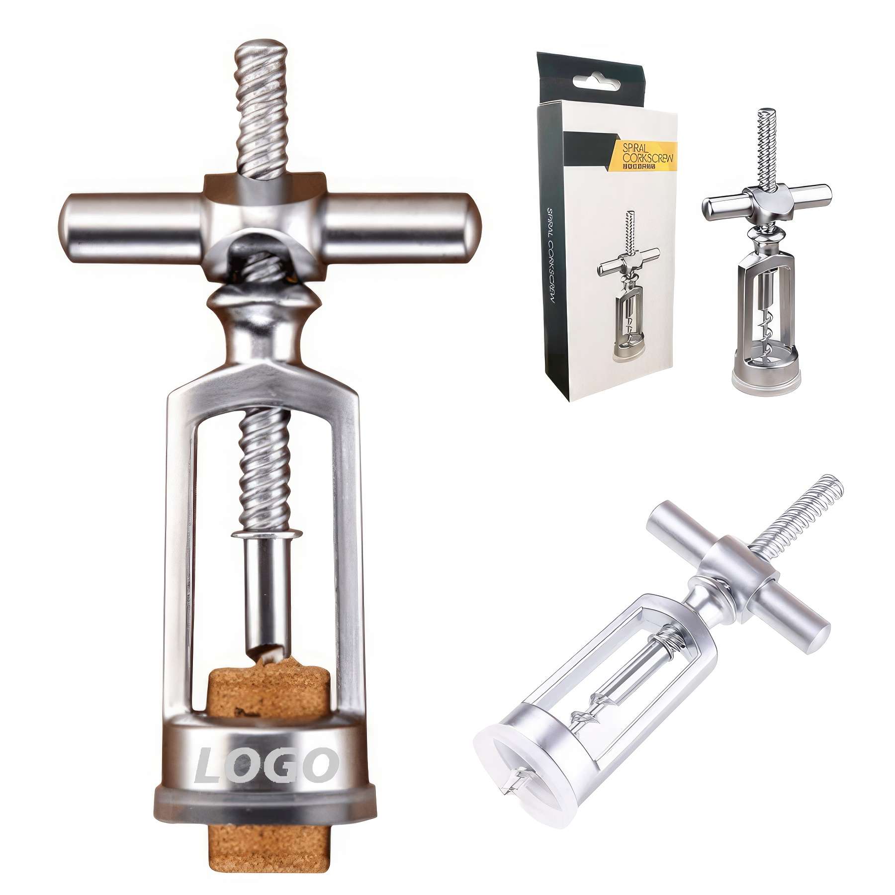Custom Stainless Steel Screwpull-levers Wine Opener 2