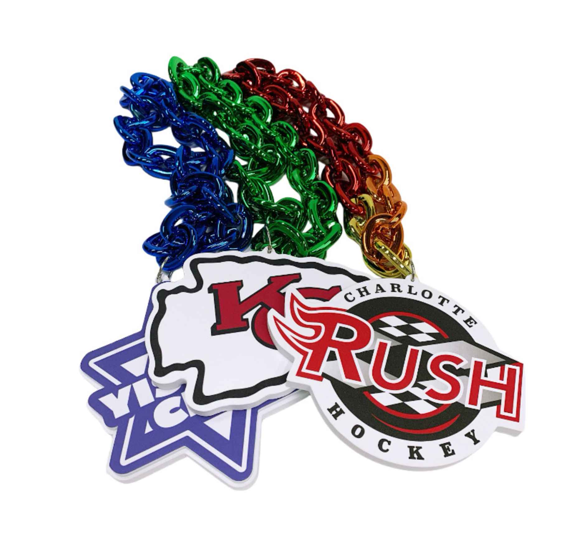 Custom 3D Foam Fan Chain Necklace 2