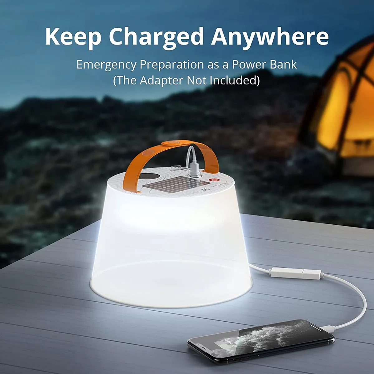 USB Solar Inflatable Waterproof Light With Bluetooth Speaker 7