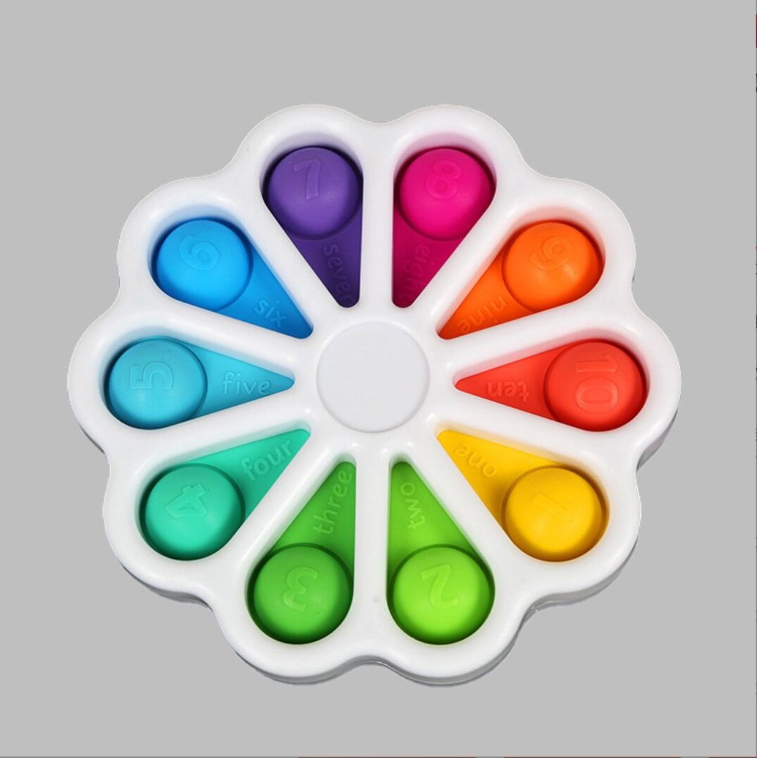 Flower Fidget Toys Sensory Simple Dimple Fidget Toy 4