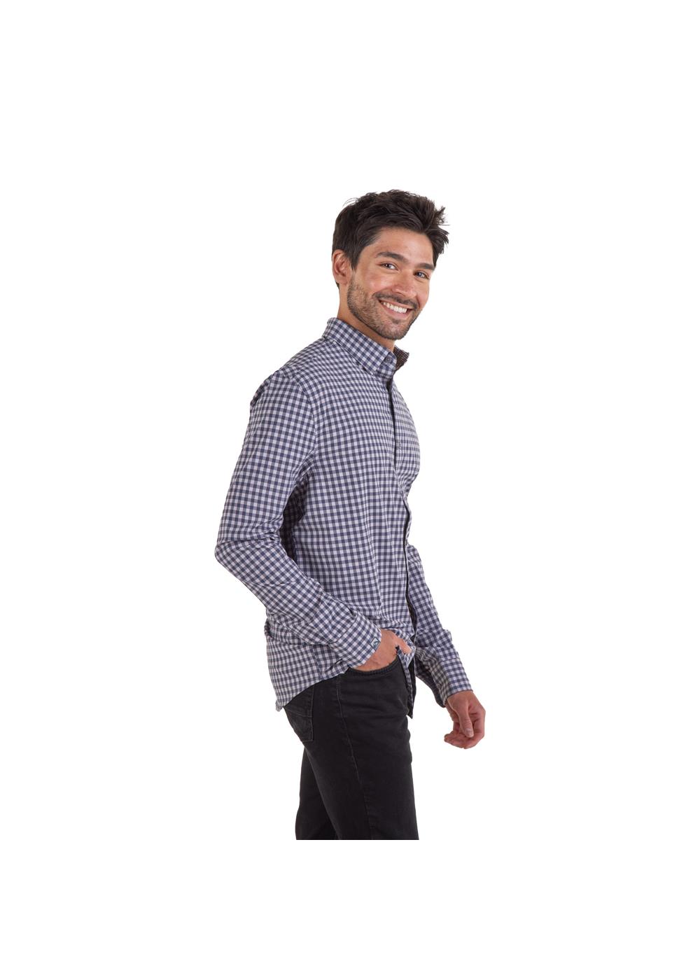Storm Creek Men's Influencer 4-Way Stretch Gingham Woven Shirt 2