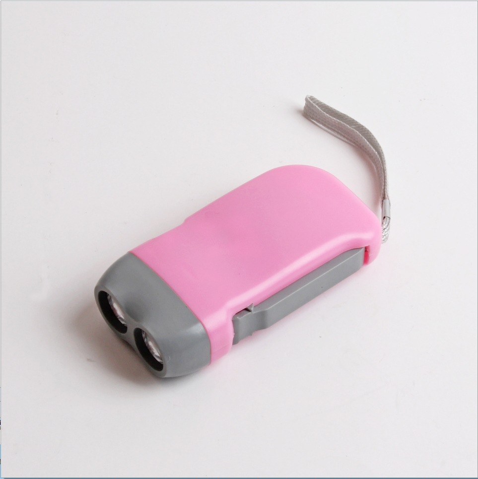 2 LED Hand Press Flashlight 7
