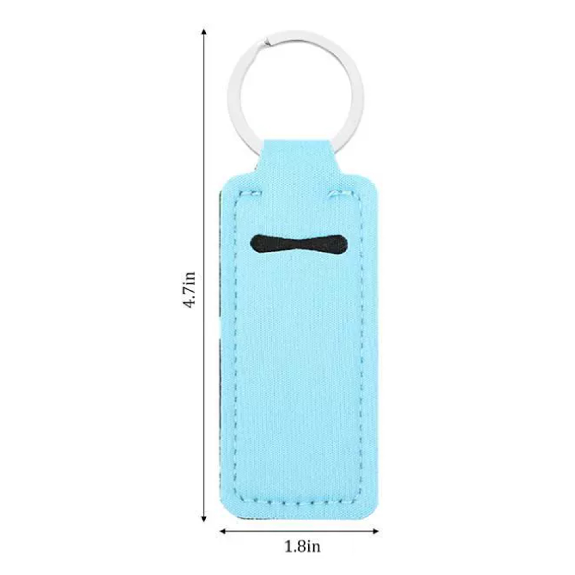 Neoprene Lipstick Sleeve Keychain 1