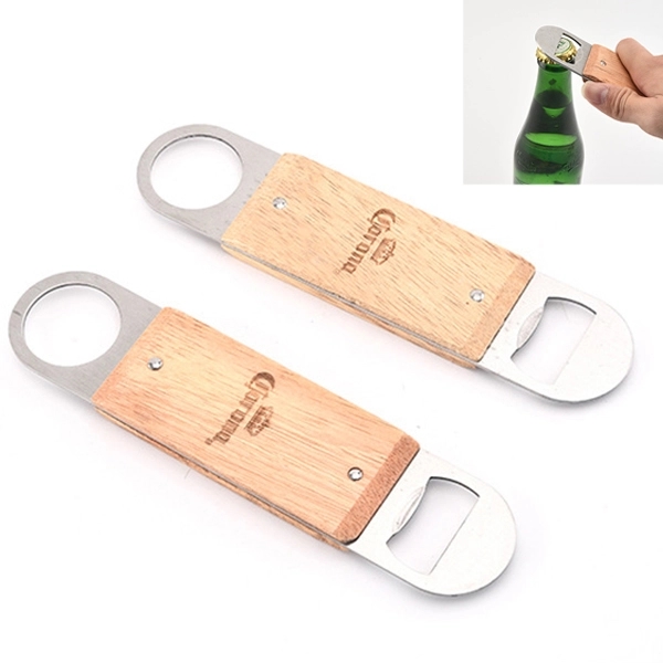 Advertising Flat Wood beer Bottle Openers 1