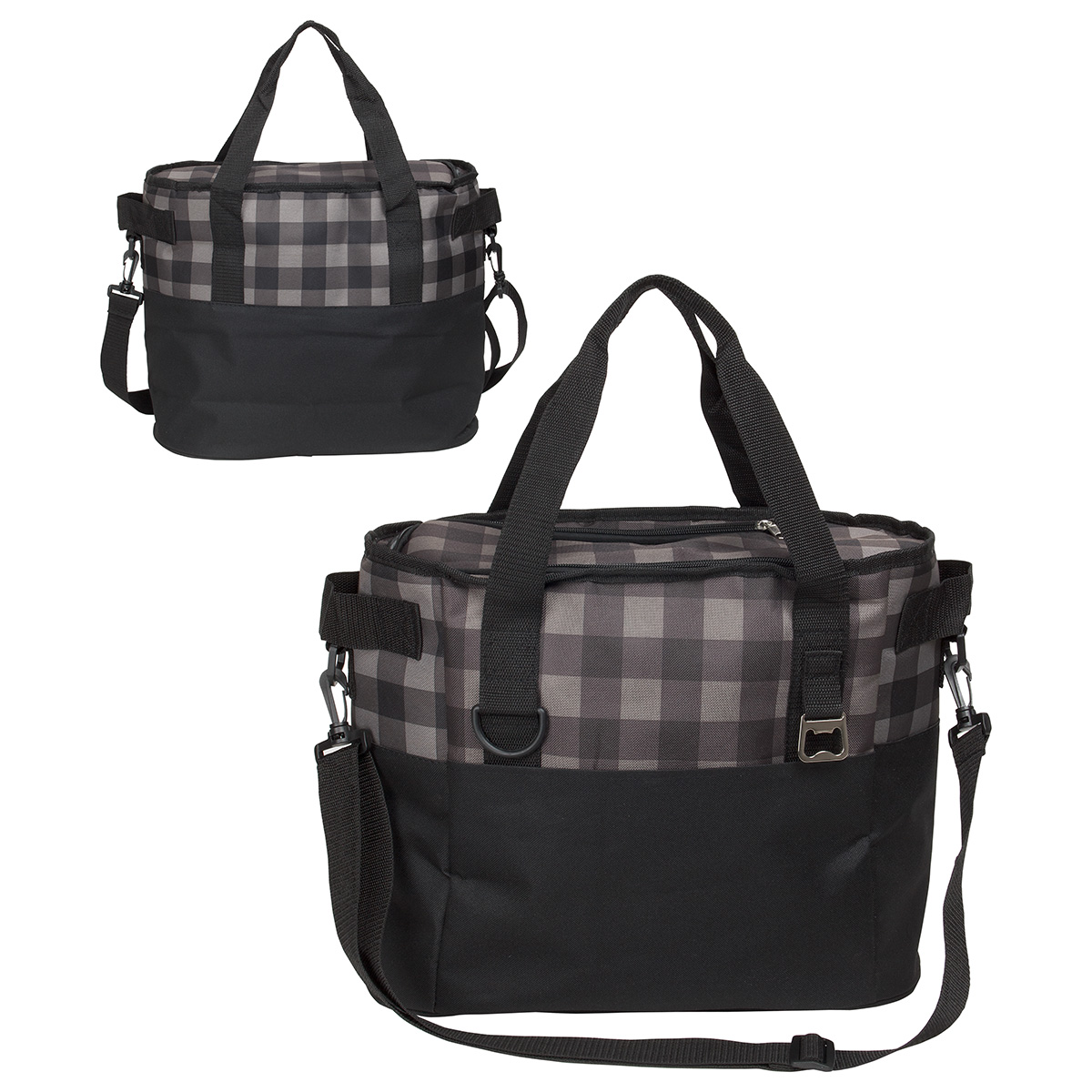 Plaid Insulated Cooler Bag 24