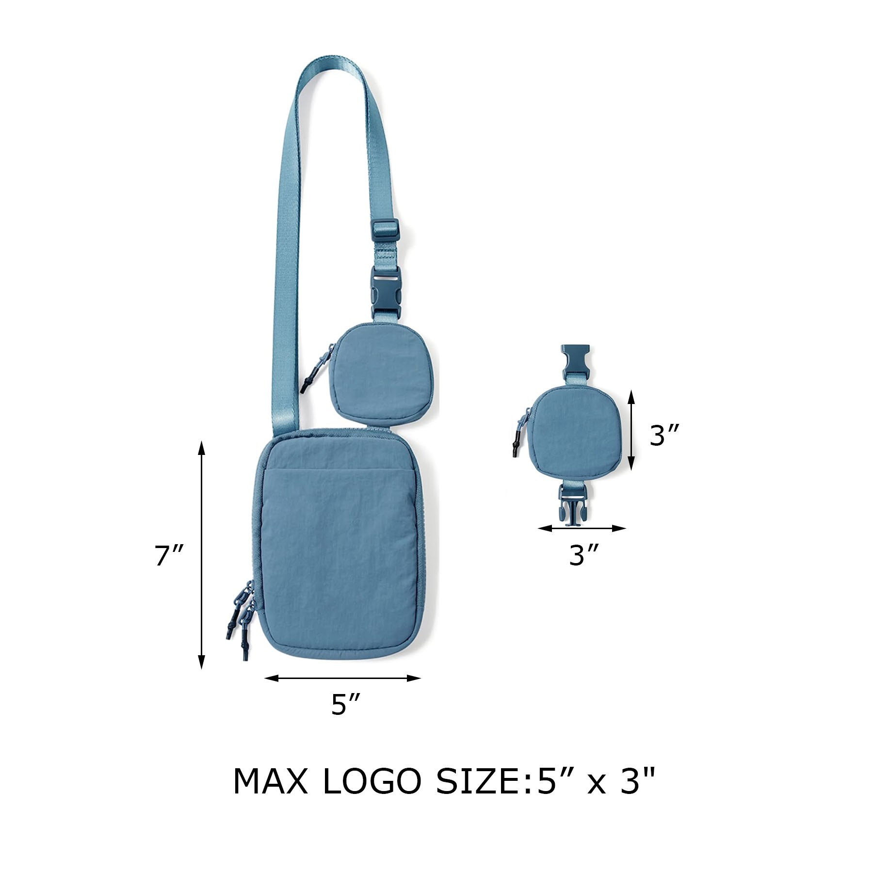 Crossbody Bag w/Removable Small Pouch 2
