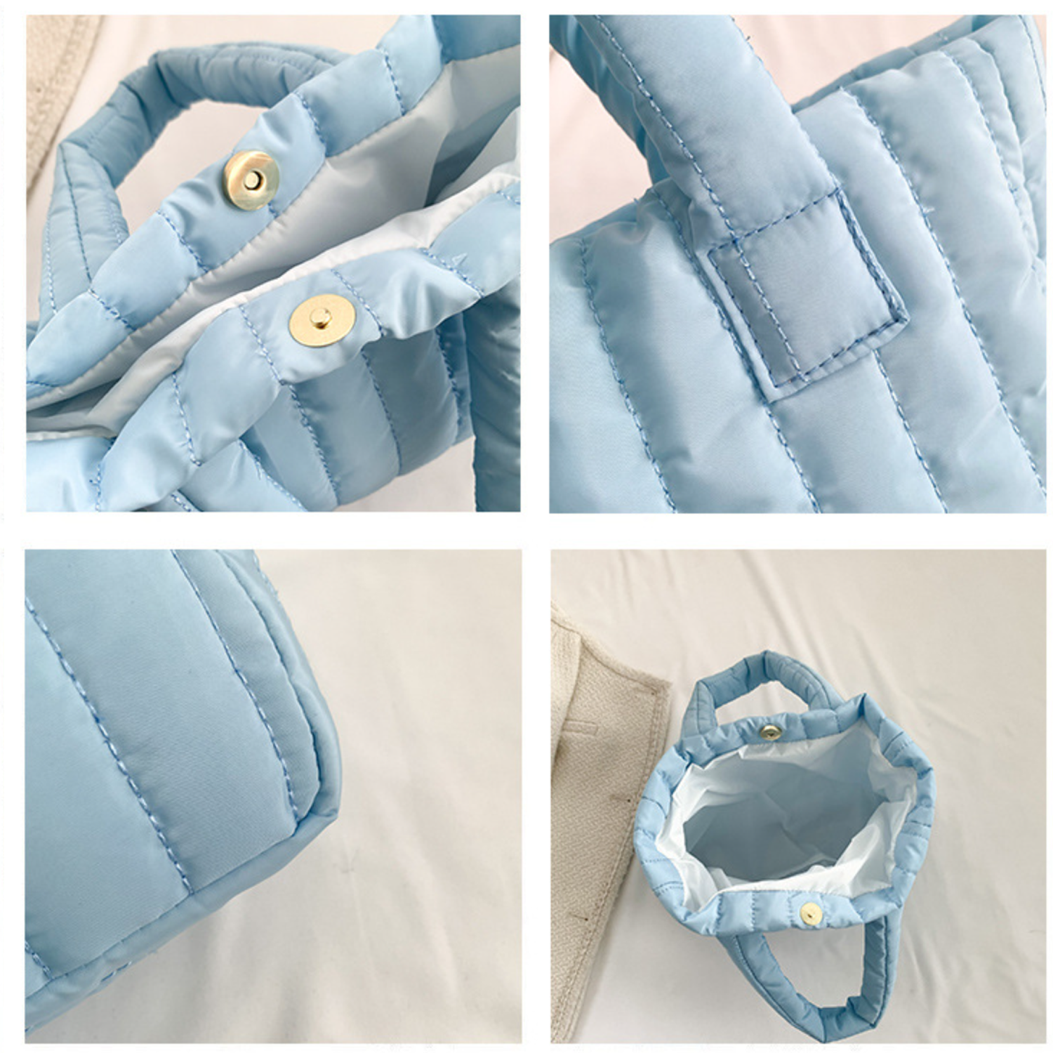Puffer Purses Lightweight effortlessly outfit Women Tote Bag 5