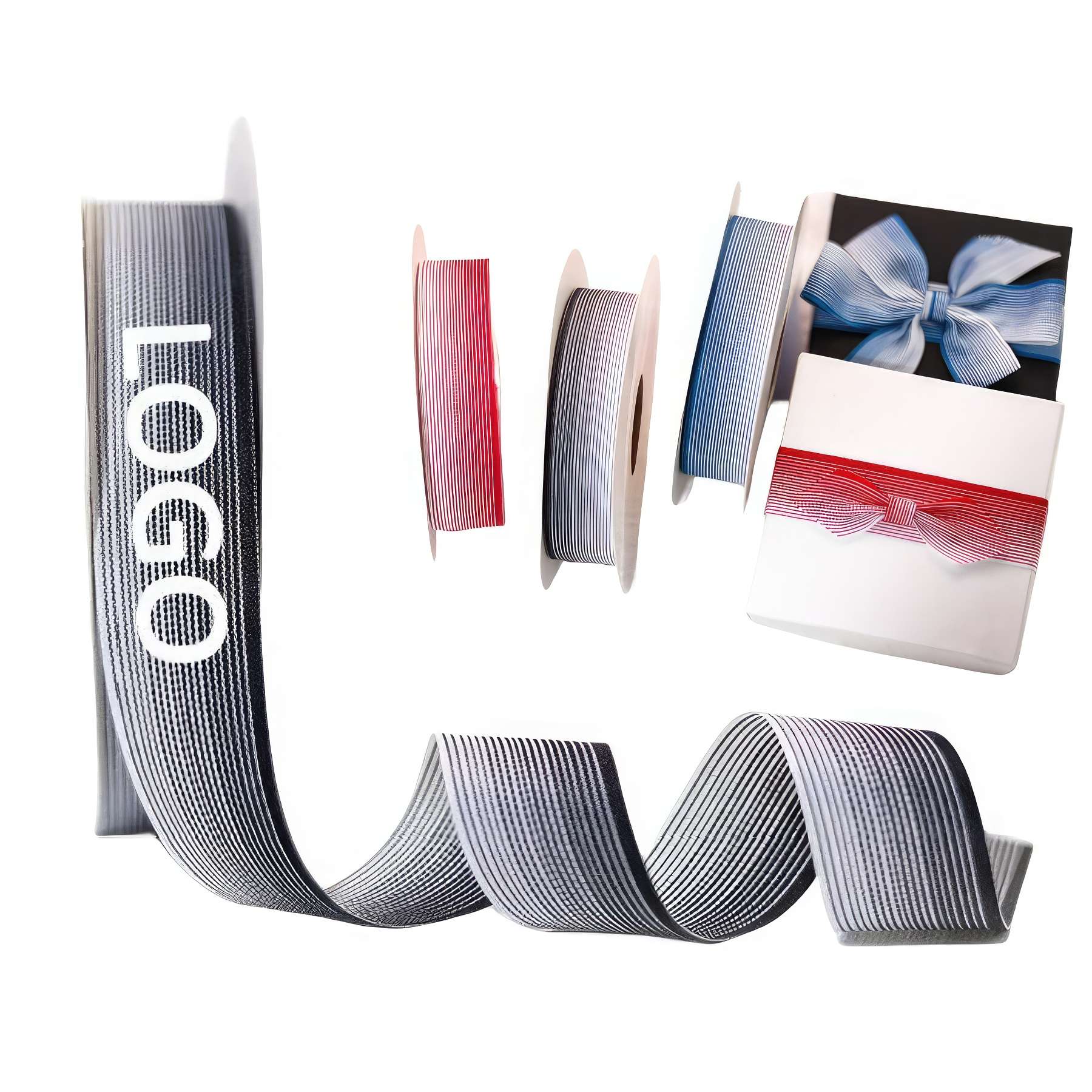 Colorful Stripe Grosgrain Ribbons 1