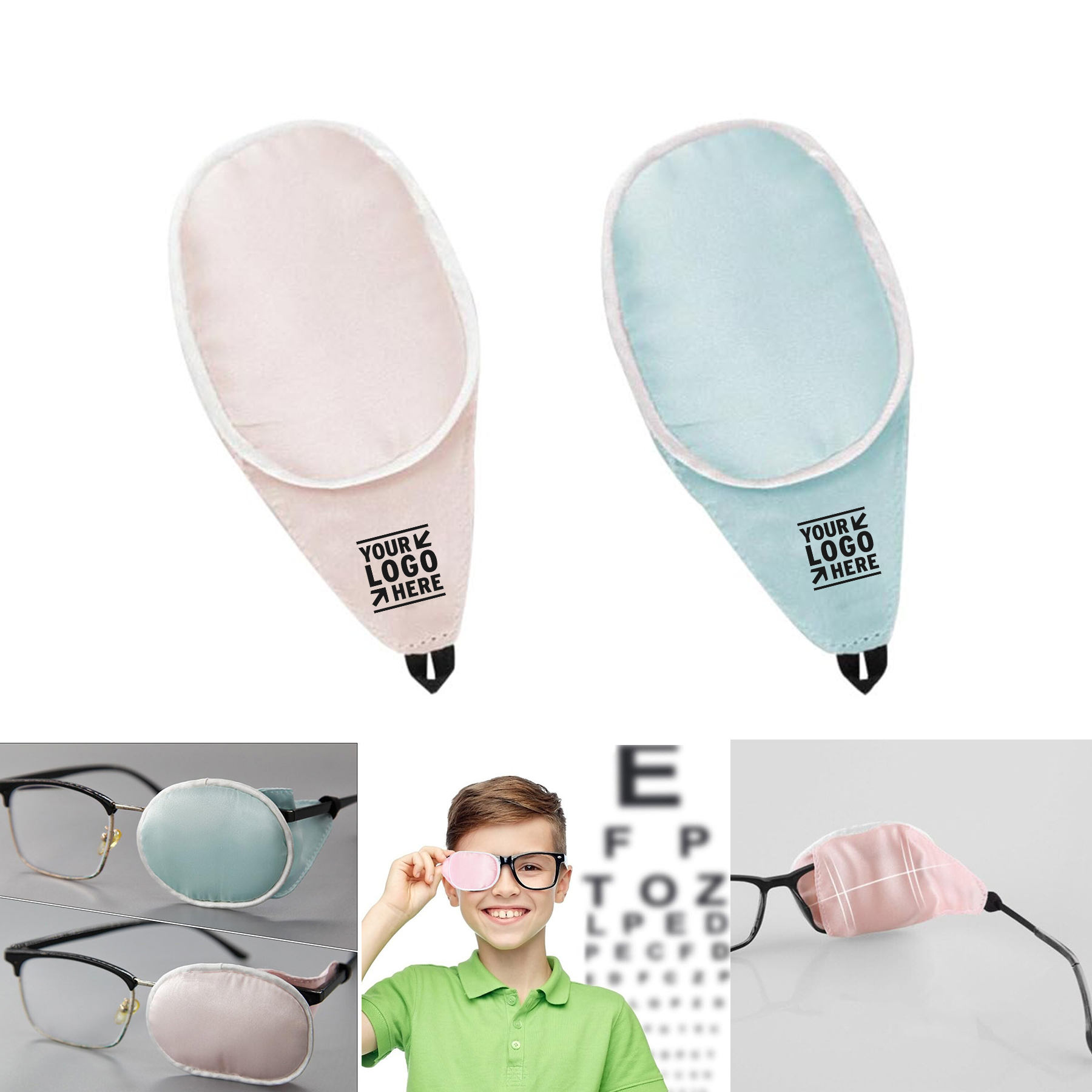 Adults Kids Eyeglass Glass Silk Single Amblyopia Correcting Eye Covers Lazy Eye Patch   