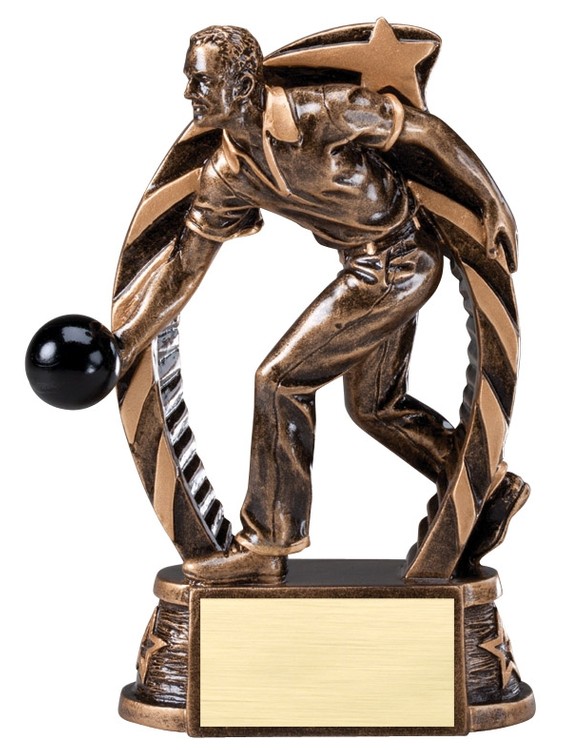 5-1/2" Tall Bowling Male Running Star Series Stand 1