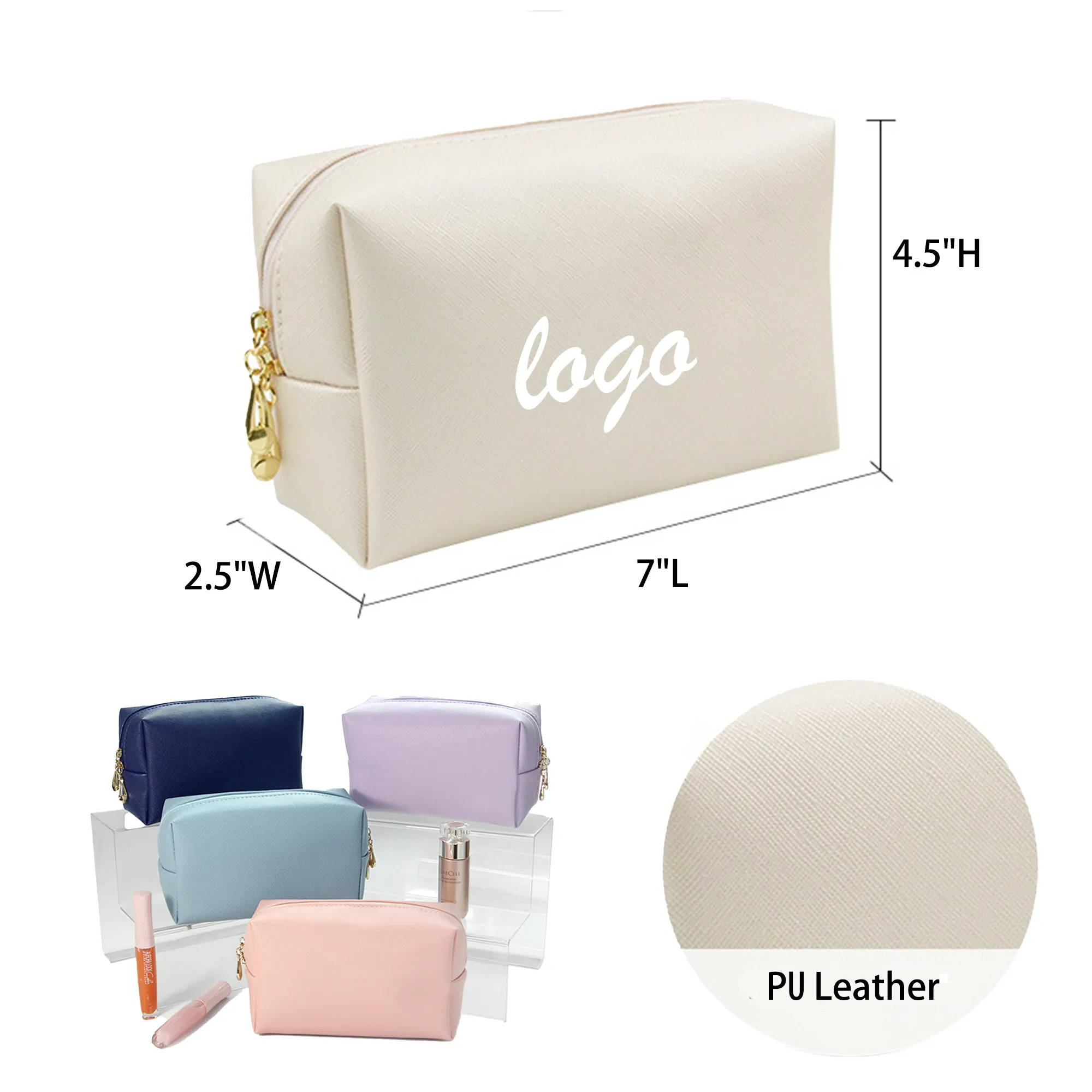 Pu Leather Makeup Multifunctional Cosmetics Bag 4