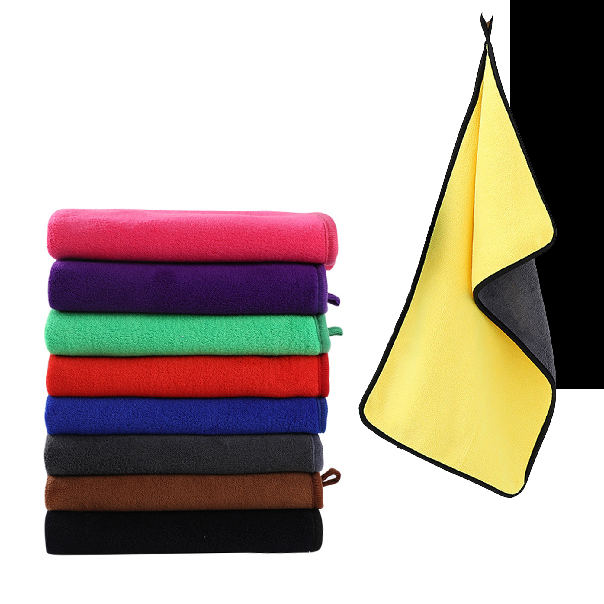 Coral Fleece Cleaning Cloths, promotional household item with logo imprint 2