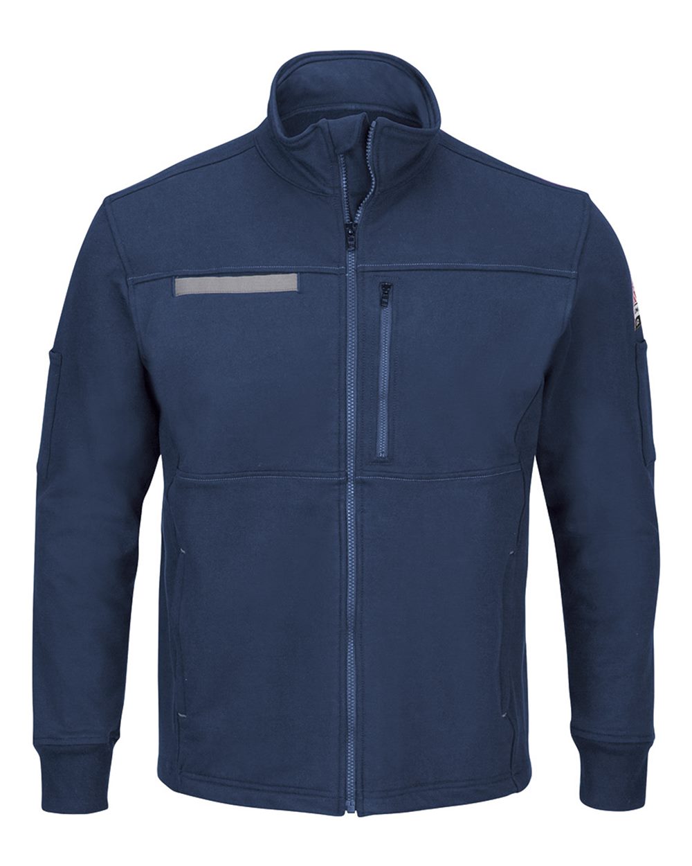 Men's Zip Front Fleece Jacket-Cotton /Spandex Blend - SEZ2 6