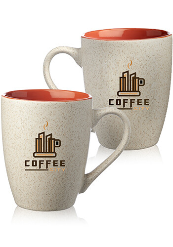 10 oz. Sesame Speckled Dual-Tone Coffee Mugs