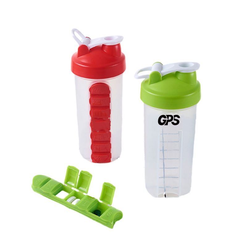 7 Compartments Pill Case with Water Bottle 3