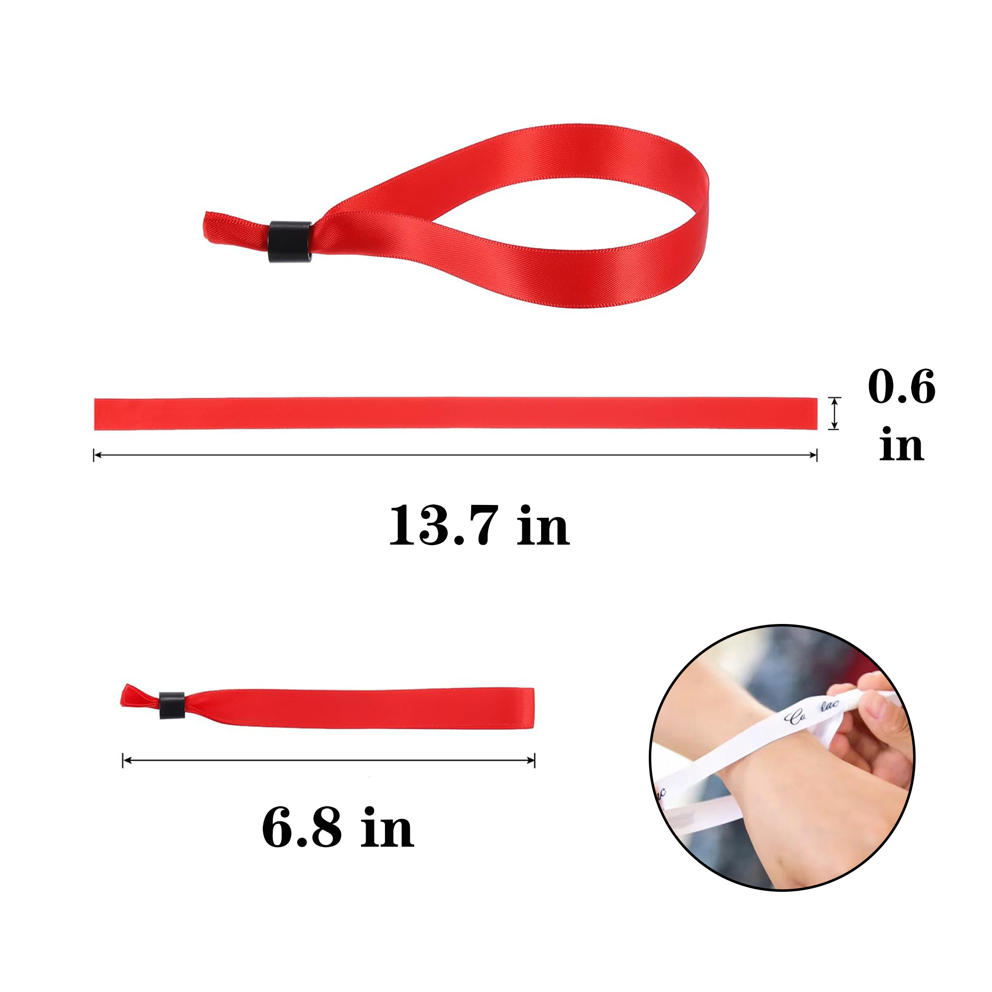 Disposable Polyester Buckle Bracelet 3